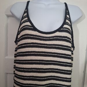long dress, white and black stripes, size XXL, universal thread brand.